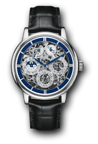Jaeger-LeCoultre - 50635SQ Master Grande Tradition Quantième Perpétuel 8 Jours SQ White Gold / Blue