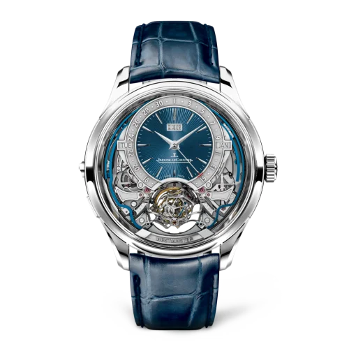 Jaeger-LeCoultre - 52534E1 Master Grande Tradition Gyrotourbillon Westminster Perpetual White Gold / Blue
