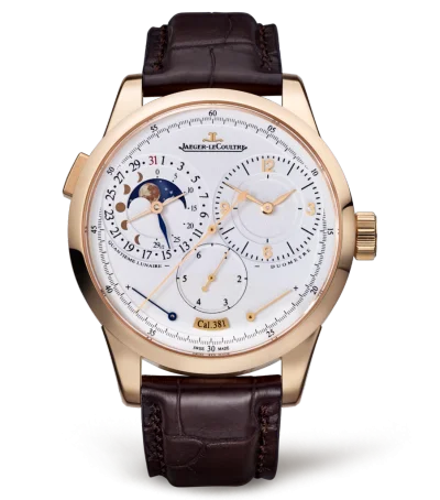 Jaeger-LeCoultre - 6042421 Duomètre Quantième Lunaire Pink Gold / Silver / Alligator