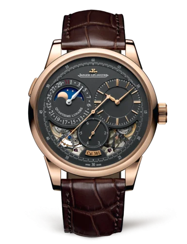 Jaeger-LeCoultre - 604244J Duomètre à Quantième Lunaire Pink Gold / Grey