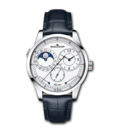 Jaeger-LeCoultre - 60435E1 Duomètre à Quantième Lunaire 40.5 White Gold Enamel