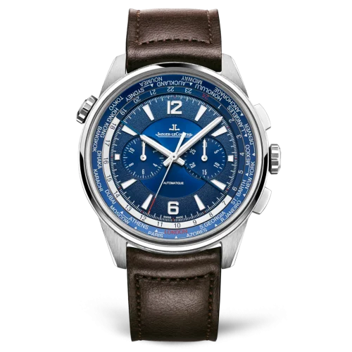 Jaeger-LeCoultre Polaris Chronograph WT Titanium / Blue / Calf