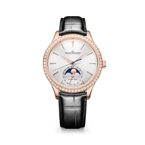 Jaeger-LeCoultre Jaeger-LeCoultre - Q1242502 Master Ultra Thin Moon 36 Pink Gold - Diamond / Silver / Alligator