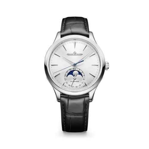 Jaeger-LeCoultre Master Ultra Thin Moon 36 Stainless Steel / Silver / Alligator