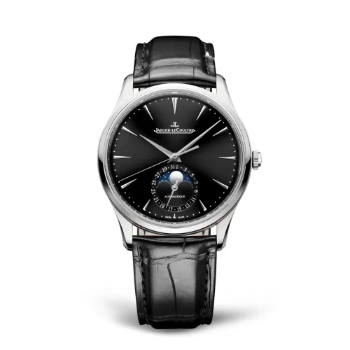 Jaeger-LeCoultre Jaeger-LeCoultre - Q1368471 Master Ultra Thin Moon Stainless Steel / Black / Alligator