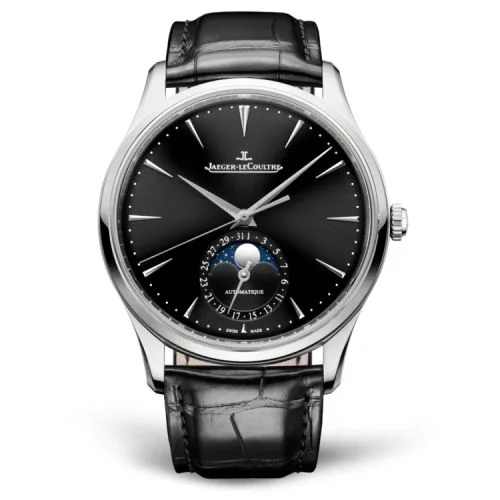 Jaeger-LeCoultre Jaeger-LeCoultre - Q1368471 Master Ultra Thin Moon Stainless Steel / Black / Alligator