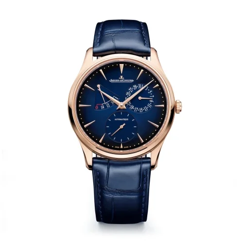 Jaeger-LeCoultre Jaeger-LeCoultre - Q137258J Master Ultra Thin Réserve de Marche Pink Gold / Gradient Blue / Alligator