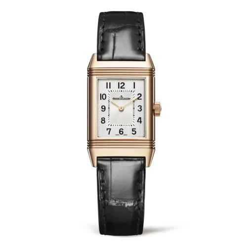 Jaeger-LeCoultre - Q2602540 Reverso Classic Small Pink Gold / Silver / Alligator