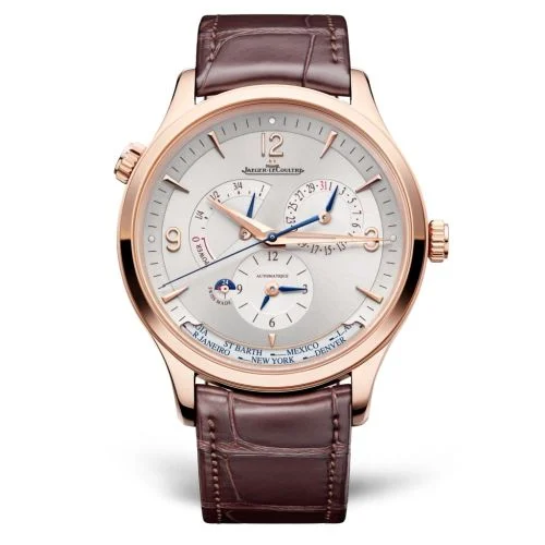Jaeger-LeCoultre - Q4122520 Master Control Geographic Pink Gold / Silver / Alligator