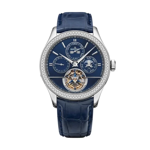 Jaeger-LeCoultre Jaeger-LeCoultre - Q5246508 Master Grande Tradition Tourbillon Cylindrique Quantième Perpétuel Platinum - Diamond / Blue