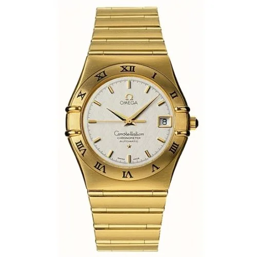 Omega - 1102.30.00 Constellation Automatic 35.5 '95 Yellow Gold / Silver