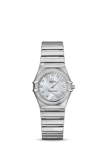 Omega - 111.15.26.60.55.001 Constellation Quartz 25.5 Stainless Steel / Diamond / MOP / 160 Years