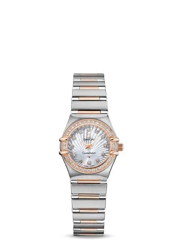 Omega - 111.25.23.60.55.003 Constellation Quartz 22.5 Stainless Steel / Red Gold / Diamond / MOP / 160 Years