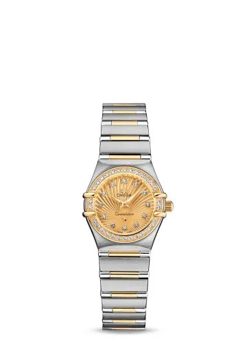 Omega - 111.25.23.60.58.001 Constellation Quartz 22.5 Stainless Steel / Yellow Gold / Champagne / 160 Years