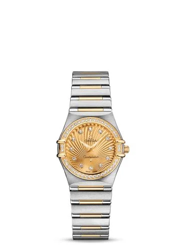 Omega - 111.25.26.60.58.001 Constellation Quartz 25.5 Stainless Steel / Yellow Gold / Champagne / 160 Years