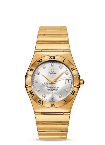 Omega - 111.50.36.10.52.001 Constellation Co-Axial 35.5 Yellow Gold / Silver / Olympic Beijing 2008