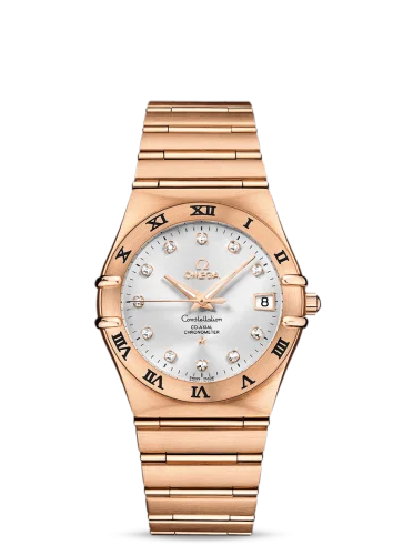 Omega - 111.50.36.20.52.001 Constellation Co-Axial 35.5 Red Gold / Silver / 160 Years