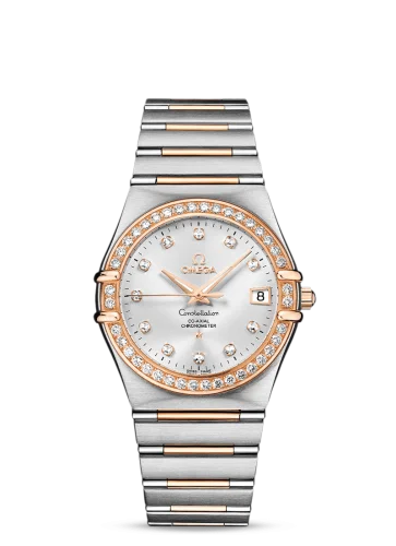 Omega - 111.25.36.20.52.001 Constellation Co-Axial 35.5 Red Gold / Silver / 160 Years