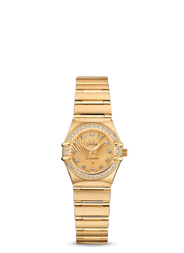 Omega - 111.55.23.60.58.001 Constellation Quartz 22.5 Yellow Gold / Diamond / Champagne Supernova / 160 Years