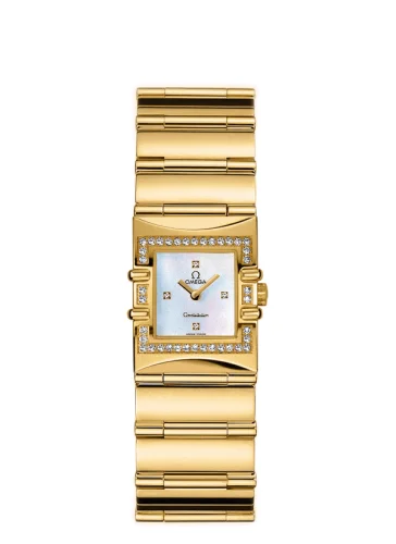 Omega - 1135.76.00 Constellation Quadra Quartz 19.3 Yellow Gold / Pink MOP / Bracelet