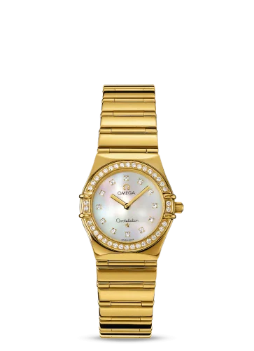 Omega - 1154.75.00 Constellation Quartz 25.5 My Choice Yellow Gold / Diamond / MOP