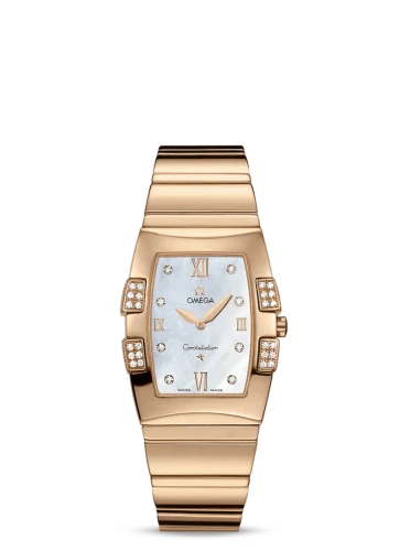 Omega - 1186.75.00 Constellation Quadrella Quartz 25 Red Gold / MOP