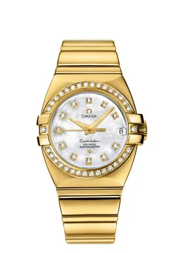 Omega - 1199.75.00 Constellation Co-Axial 31 Double Eagle Yellow Gold - Diamond / MOP