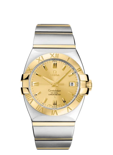 Omega - 1201.10.00 Constellation Co-Axial 35 Double Eagle Stainless Steel / Yellow Gold / Champagne