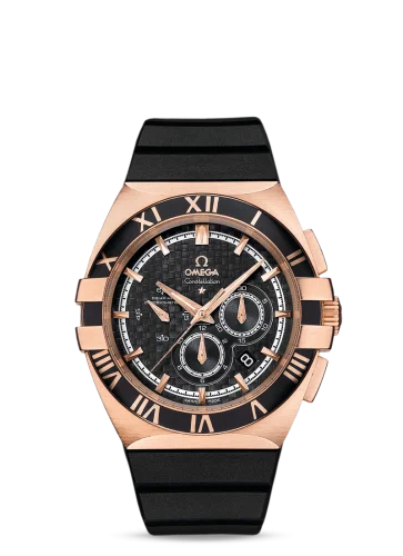 Omega - 121.62.41.50.01.001 Constellation Co-Axial 41 Chronograph Double Eagle Red Gold / Carbon / Rubber