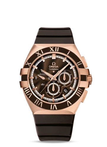 Omega - 121.62.41.50.13.001 Constellation Co-Axial 41 Chronograph Double Eagle Red Gold / Brown / Rubber