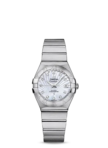 Omega - 123.10.27.20.55.001 Constellation Co-Axial 27 Brushed Stainless Steel / MOP Supernova