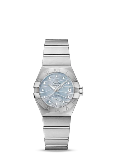 Omega - 123.10.27.20.57.001 Constellation Co-Axial 27 Brushed Stainless Steel / Blue MOP