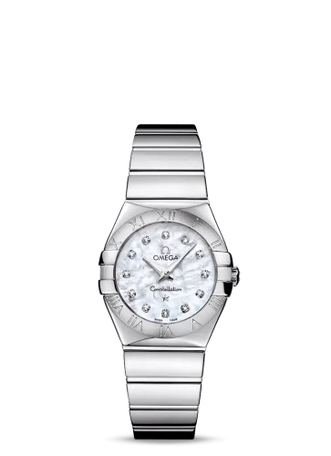 Omega - 123.10.27.60.55.002 Constellation Quartz 27 Polished Stainless Steel / MOP