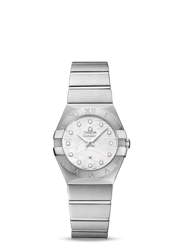 Omega - 123.10.27.60.55.003 Constellation Quartz 27 Brushed Stainless Steel / White MOP