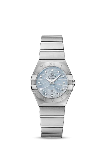 Omega - 123.10.27.60.57.001 Constellation Quartz 27 Brushed Stainless Steel / Blue MOP