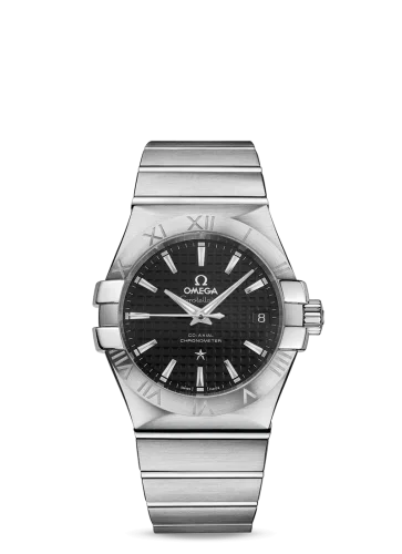 Omega - 123.10.35.20.01.002 Constellation Co-Axial 35 Stainless Steel / Black Clous de Paris