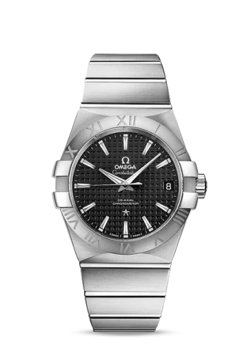 Omega - 123.10.38.21.01.002 Constellation Co-Axial 38 Stainless Steel / Black