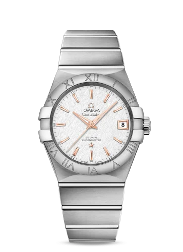 Omega - 123.10.38.21.02.002 Constellation Co-Axial 38 Stainless Steel / Silver Slik