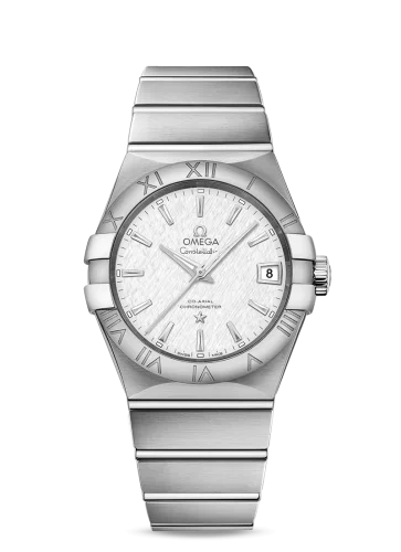 Omega - 123.10.38.21.02.004 Constellation Co-Axial 38 Stainless Steel / Silver Slik