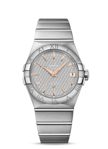 Omega - 123.10.38.21.06.002 Constellation Co-Axial 38 Stainless Steel / Grey Lozenge