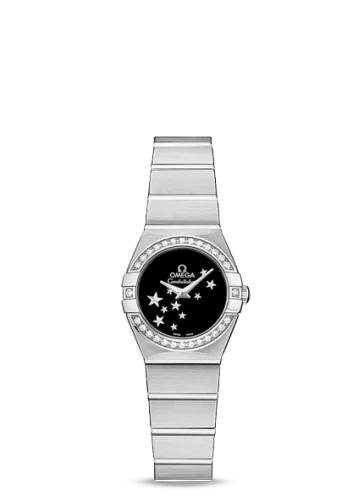 Omega - 123.15.24.60.01.001 Constellation Quartz 24 Brushed Stainless Steel / Diamond / Black Star