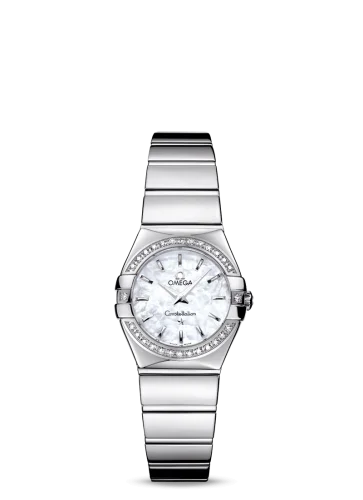 Omega - 123.15.24.60.05.002 Constellation Quartz 24 Polished Stainless Steel / Diamond Bezel / MOP
