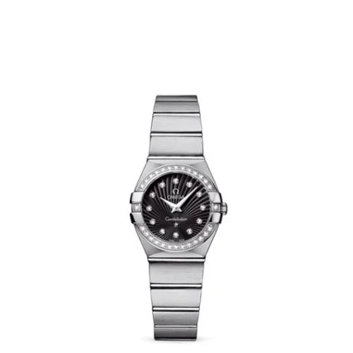 Omega - 123.15.24.60.51.001 Constellation Quartz 24 Brushed Stainless Steel / Diamond / Black Supernova