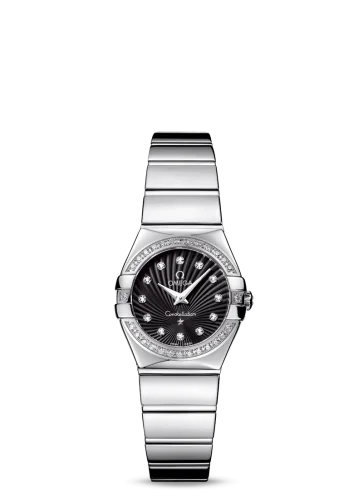 Omega - 123.15.24.60.51.002 Constellation Quartz 24 Polished Stainless Steel / Diamond / Black Supernova