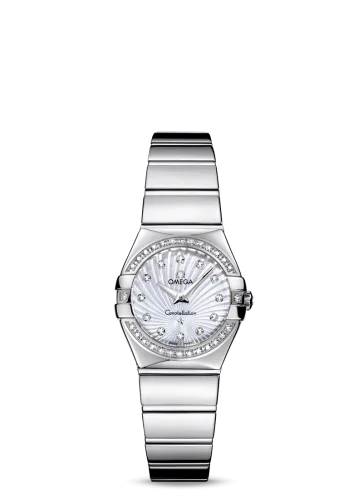 Omega - 123.15.24.60.55.004 Constellation Quartz 24 Polished Stainless Steel / Diamond / MOP Supernova