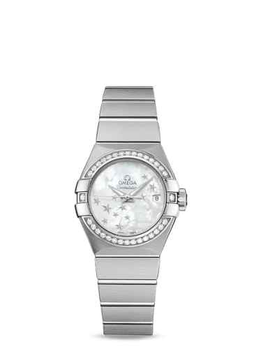 Omega - 123.15.27.20.05.001 Constellation Co-Axial 27 Brushed Stainless Steel / Diamond / MOP Stars