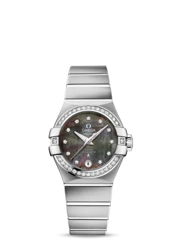 Omega - 123.15.27.20.57.003 Constellation Co-Axial 27 Brushed Stainless Steel / Diamond / Tahiti MOP