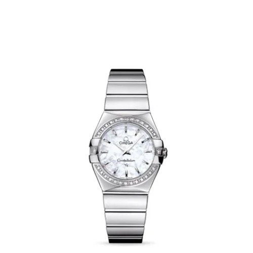 Omega - 123.15.27.60.05.002 Constellation Quartz 27 Polished Stainless Steel / Diamond / MOP