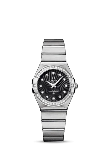 Omega - 123.15.27.60.51.001 Constellation Quartz 27 Brushed Stainless Steel / Diamond / Black Supernova
