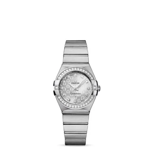 Omega - 123.15.27.60.52.001 Constellation Quartz 27 Brushed Stainless Steel / Diamond / Silver Omega